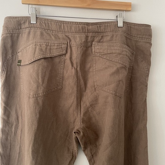 Prana Breathe Mens XXL Hemp Organic Cotton Brown Pants Outdoor Hiking Gorpcore - Picture 5 of 8